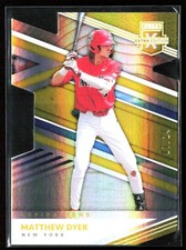 Matthew Dyer 2020 Panini Elite Extra Edition Die Cut Gold /24 #127