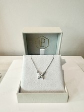 14K White Gold Diamond Necklace 0.50 TCW Marquise  Round 16   Elegant Pendant