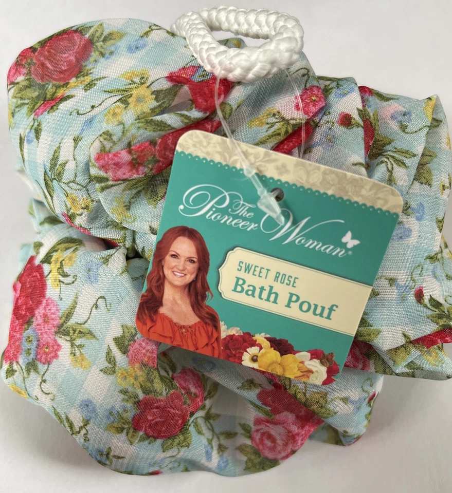 New Pioneer Woman Bath Pouf Vintage Floral