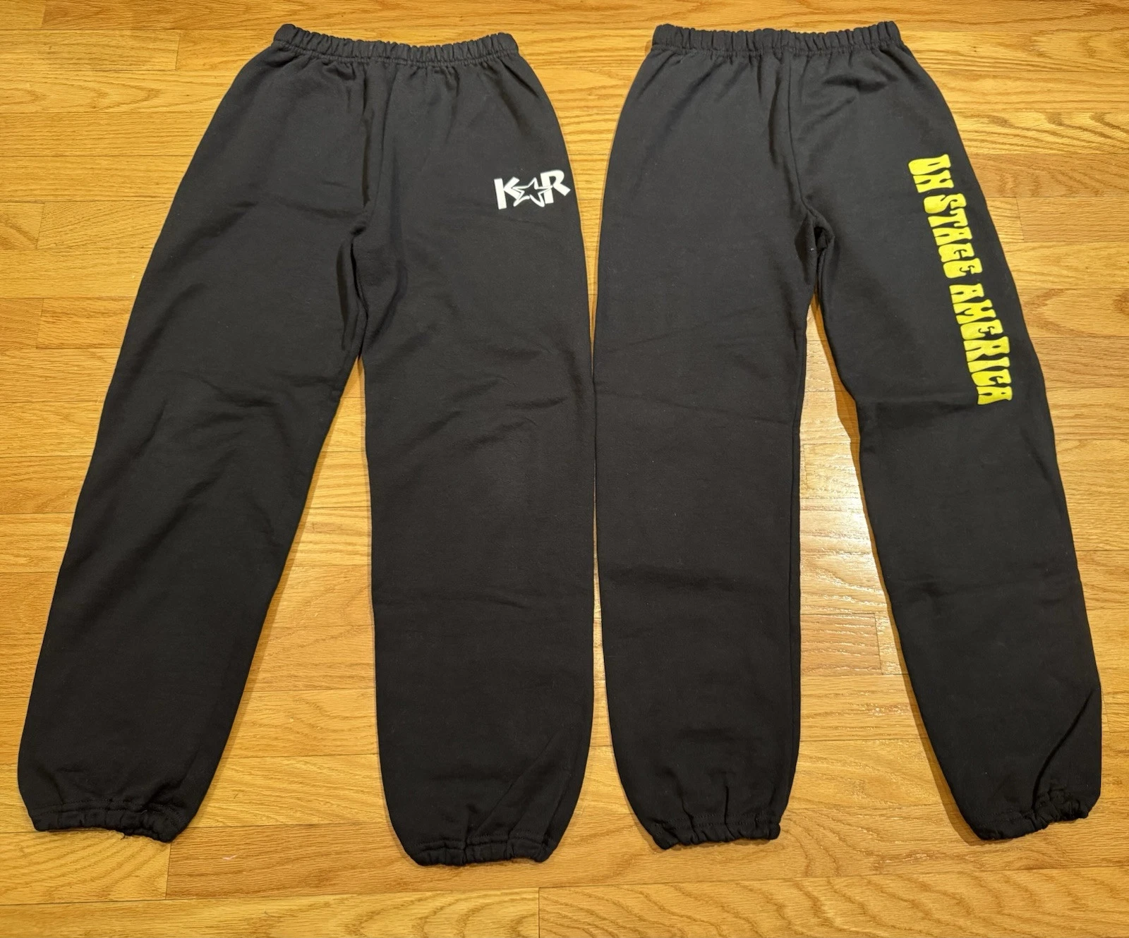 Lot Of 2 Dance Competition KAR & Onstage Sweatpants Girls Sz L Soft
