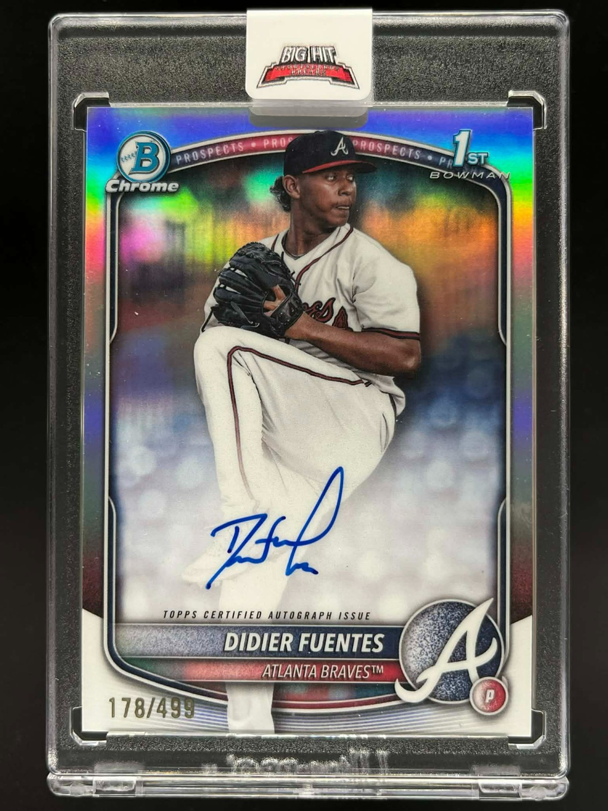 2025 BOWMAN CHROME DIDIER FUENTES 1ST BOWMAN AUTO REFRACTOR #D 178/499