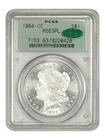 1884-CC PCGS CAC MS 63 PL OGH MORGAN SILVER DOLLAR OLD GREEN HOLDER CAC