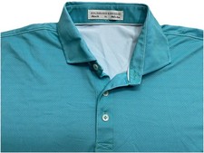 Holderness Bourne The Porter Polo Shirt Mens Size XL in Laguna White Golf