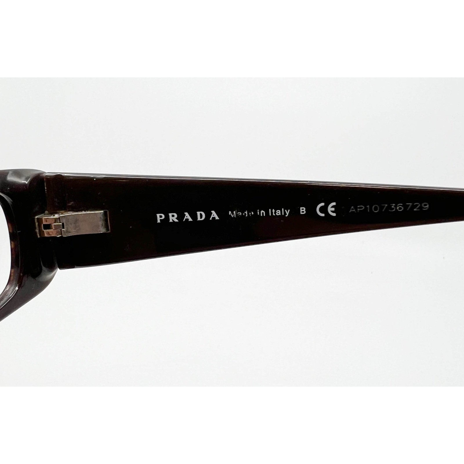 Prada VPR 17L Eyeglasses Black Rectangular Full Rim Women's 51mm thumbnail 6