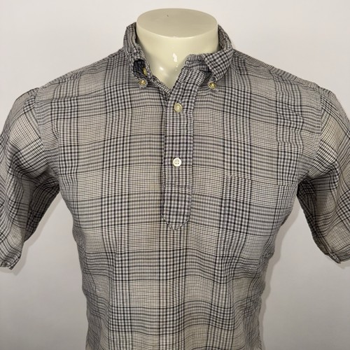 Vtg 50s 60s McGregor Shirt Mens 765 Wash and Wear MCM Mod Tunic Pullover Large - Picture 3 of 14