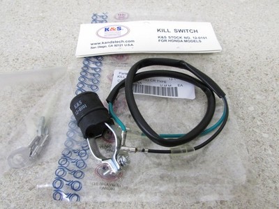 NOS HONDA CR125R CR250R CR450R CR480R CR500R CR60R CR80R K&S STOP KILL SWITCH