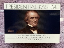 Andrew Johnson 2004 Topps Presidential Pastime #PP17