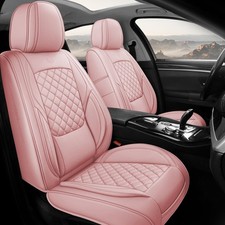 Premium Leather Car Seat Covers, Universal Fit for Cars SUVs Trucks and Sedan...