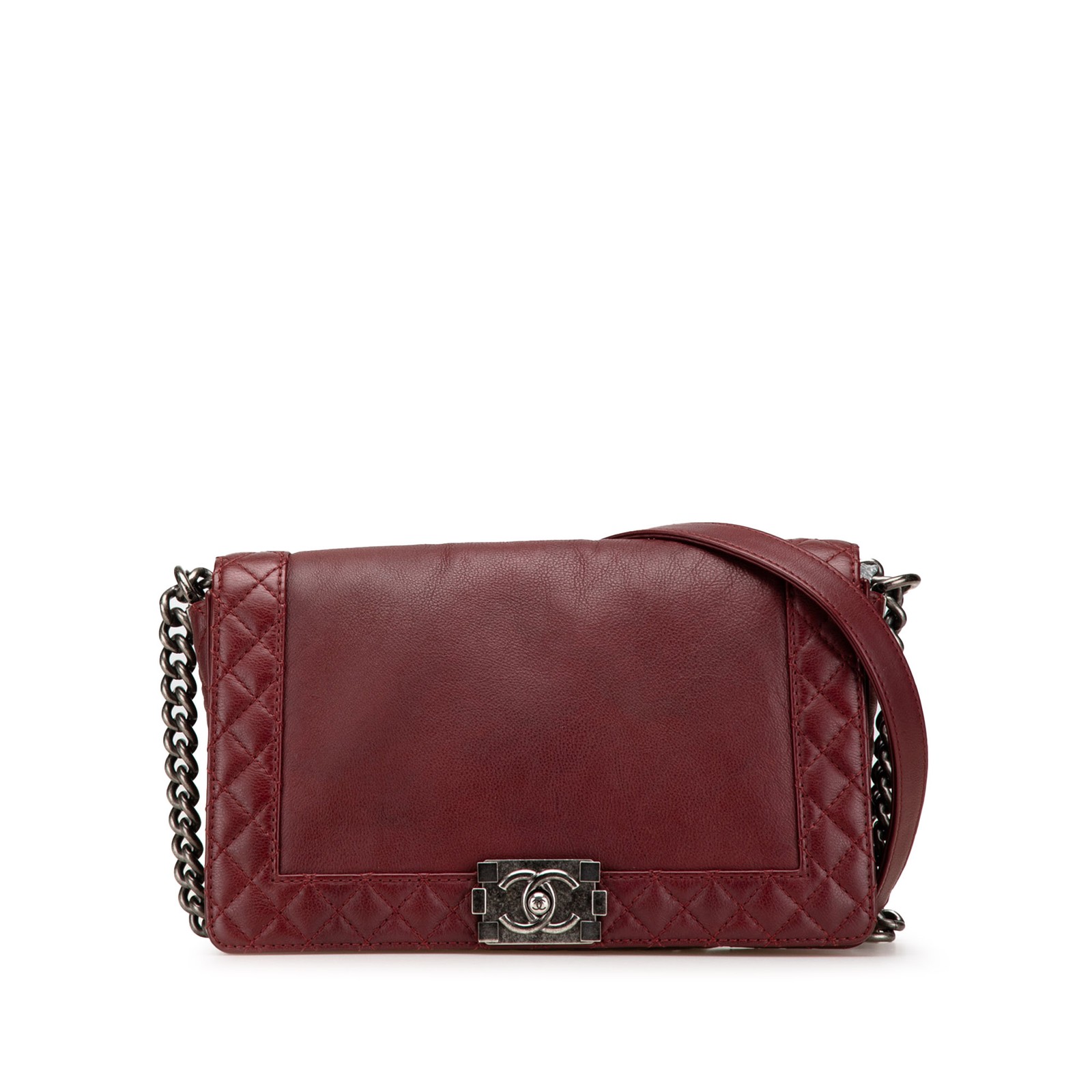 Chanel Medium Boy Flap Bag in Calfskin with Reverso Design