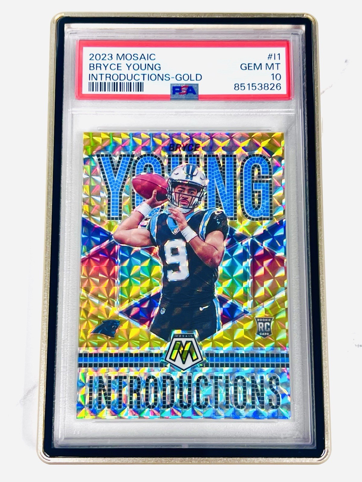 Bryce Young Panini Mosaic Introductions #I1 Gold