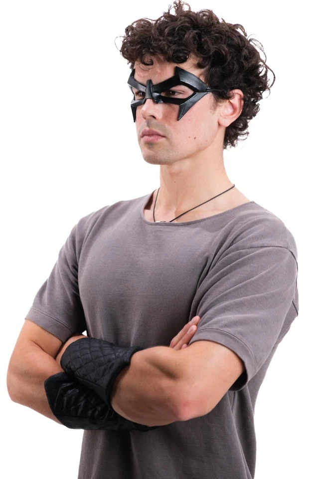 Máscara Nightwing Dick Grayson Arkham Gotham Knights asilo orígenes ojo negro Robin Foto 3 de 3