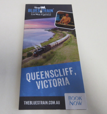 Blues Train - 4 Panel Brochure - Steam Railway & Music Experience - Queenscliff