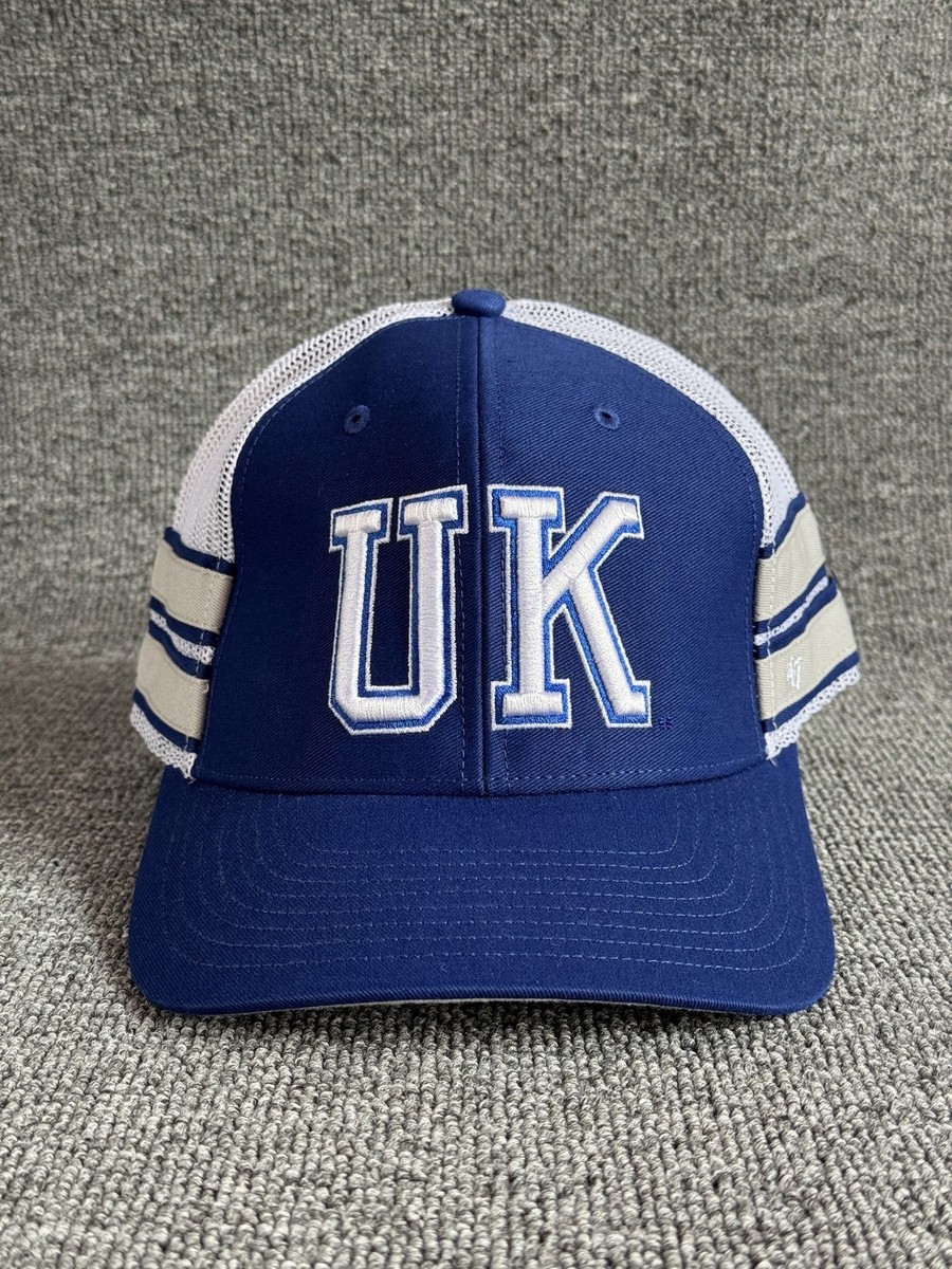 '47 Brand Kentucky Wildcats Trucker Snapback Blue White UK Logo Hat Adjustable