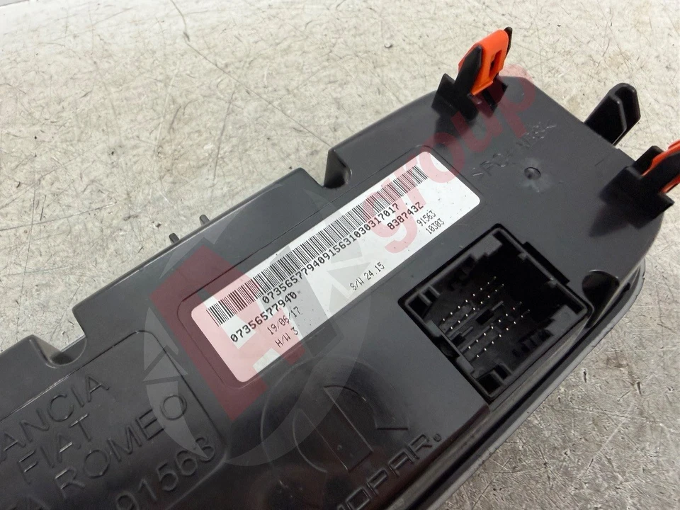 JEEP RENEGADE TRAILHAWK 15-18 AIR CON A/C HEATER PANEL CONTOLS 07356577940 - Image 4 of 4