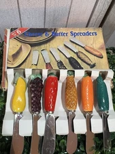 Vintage Fruit Styled Cream And butter Spread Sex Of 6