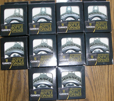 (20) Guinness Wall Mounted Bottle Openers