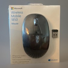 Microsoft Wireless Mobile 1850 Mouse / Black / NEW      