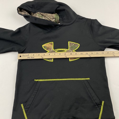 Under Armour STORM1 Hoodie Boy’s Youth Medium Black Camo Logo/Hood - Picture 4 of 9