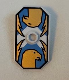 LEGO Castle Knights Very Light Bluish Gray Jayko Hawk Shield 48494pb03 Chess