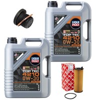 MotoröL Filter Set 4210 0W-30 Liqui Moly 10 Liter + Schraube FüR Audi Q7 4.2 Tdi