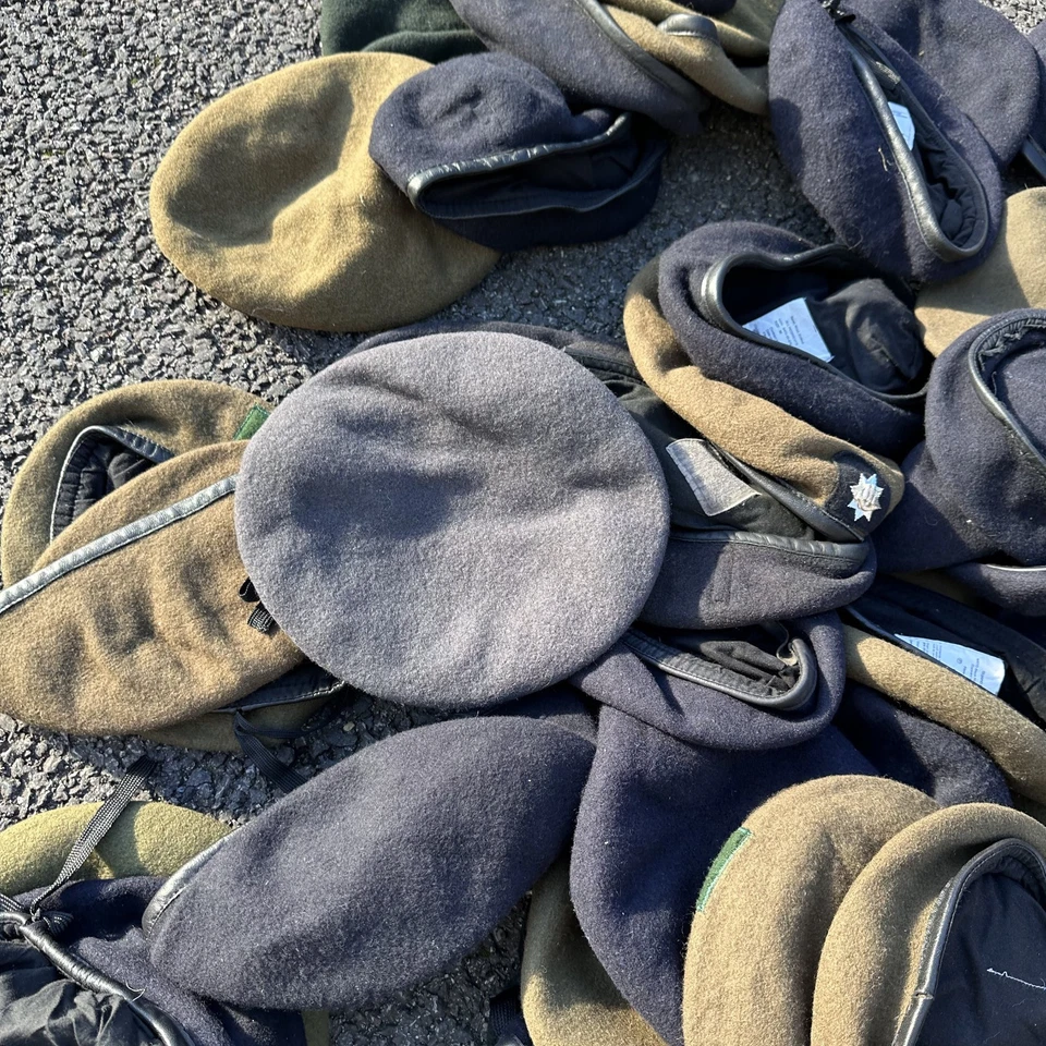 Bulk Dealers Trade Lot - 60x Genuine British Army Berets - Mixed Sizes & Reg - Image 3 of 4