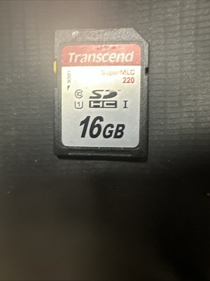 16 Gb ￼Transcend SD. SUPER MLC220 Preowned