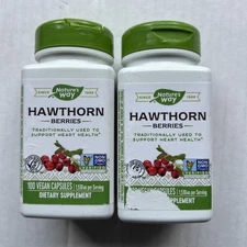 Nature'S Way Hawthorn Berries - 200Vegan Cap Total Exp/1/27Lot Of 2