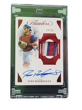 2025 Panini Flawless Baseball Ivan Rodriguez #PPV-IR Prime Patch Auto 14/20 