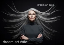 Digital Image Picture Photo Wallpaper Background Desktop AI Art long hair woman