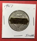 1967 US Kennedy SILVER Half Dollar "Way Station" Abilene Kansas! Neat! Old Coin!