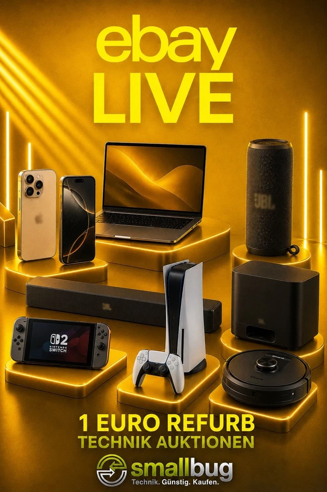Refurbished Technik Talk m.vielen Auktionen ab 1€ Laptops, Smartphones u.a.