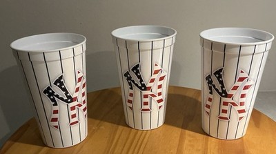NY Yankees Souvenir Beverage Cups  Lot Of Three 16 oz 6/30/26 Game Handout