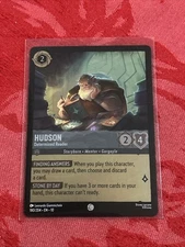 FOIL Lorcana Whispers in the Well - Hudson - Determined Reader - 180/204 FOIL