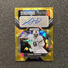 2023 Prizm Draft Picks DANIEL BARKER #SS-DAB Sensational Signatures RC AUTO GOLD