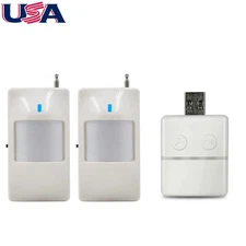 Wireless Driveway Alarm Motion Infrared Sensor Garage Alert For Home Security