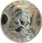 1961 Proof Franklin Half Dollar 50 Cents