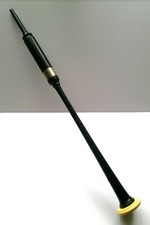 Pre-owned long practice chanter for bagpipes, made of African Blackwood, Naill