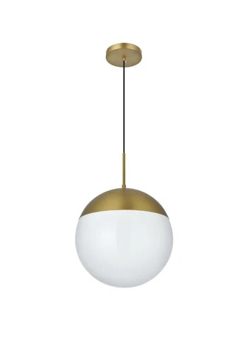 Elegant Lighting LD6044 Eclipse 14"W Pendant - Black - Picture 4 of 12