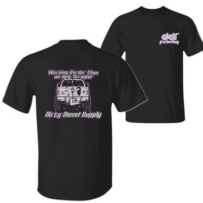 Working Harder Than An Ugly Stripper Funny Truck Graphic Tee