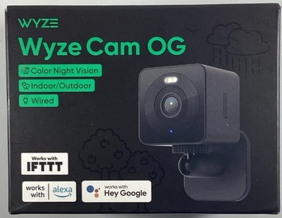 Wyze Cam OG Wired Indoor/Outdoor Camera works with Alexa Hey Google IFTTT