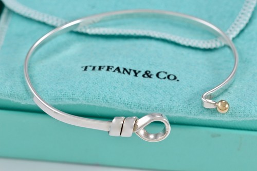Bracciale medio Tiffany & Co. oro 18 carati e argento gancio e occhio versione 1 - Foto 2 di 5