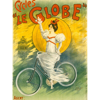 Clouet George Hetley Cycles Bicycle Advert Large Canvas Art Print