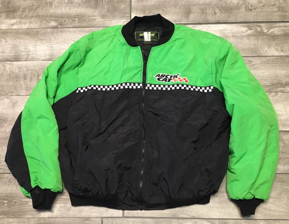 Casaco masculino Arctic Cat snowmobile trenó snowmobile bombardeiro equitação corrida GG - Imagem 2 de 4
