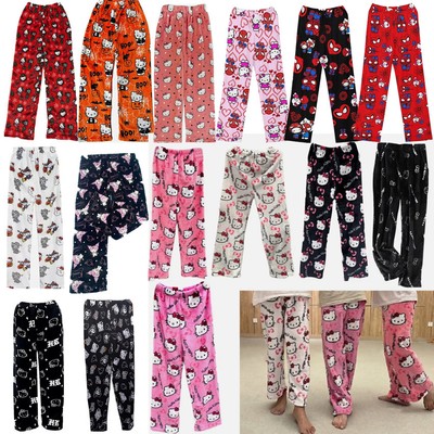 Damen Karikatur Schlafanzug Nachtwäsche Pyjama Set Sommer Shorts Hosen Xmas