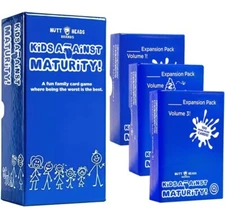 Kids Against Maturity Core Game & Expansion Packs 1-3 Card Game for Kids