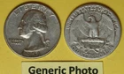 1951 US Washington Quarter in Circulated Condition...see Generic Photos