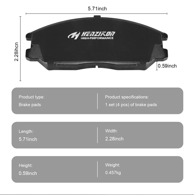 Pastillas de freno delanteras de cerámica para Kia Sorento 2003-2009 3,3 L 3,5 L 3,8 L deportivo utilitario Foto 4 de 4