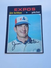 1971 TOPPS OPC O PEE CHEE SETBREAK HIGH # BASEBALL #699 JIM BRITTON EXPOS CARD
