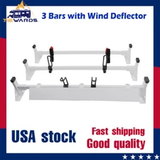 Tiewards 3 Bar Ladder Roof Rack for 2015-On Ford Load Cargo 750 lbs w/windshield