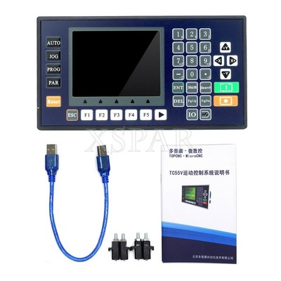 TC5530V 3 Axis CNC Controller Motion Controller w/ 3.5'' Color LCD For CNC Router